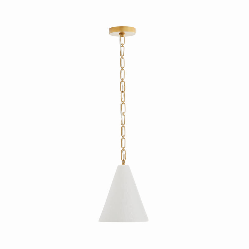 Arteriors 49794 One Light Pendant, Matte Bone