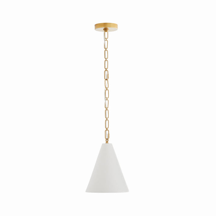 Arteriors 49794 One Light Pendant, Matte Bone