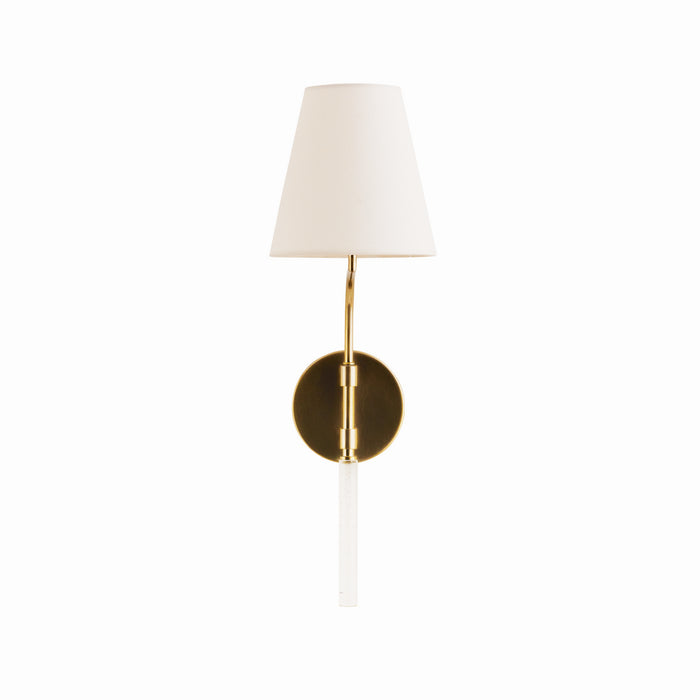 Arteriors 49798 One Light Wall Sconce, Pale Brass