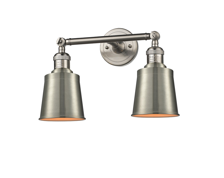 Innovations 208-SN-M9-SN Two Light Bath Vanity, Brushed Satin Nickel