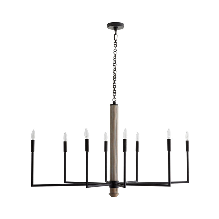 Arteriors 84068 Eight Light Chandelier, Blackened Iron