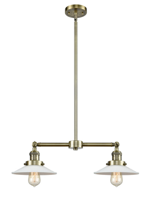 Innovations 209-AB-G1-LED LED Island Pendant, Antique Brass