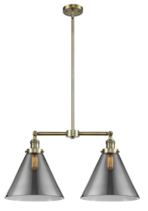 Innovations 209-AB-G43-L-LED LED Island Pendant, Antique Brass
