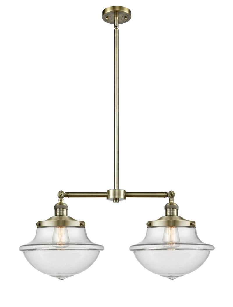 Innovations 209-AB-G542-LED LED Island Pendant, Antique Brass