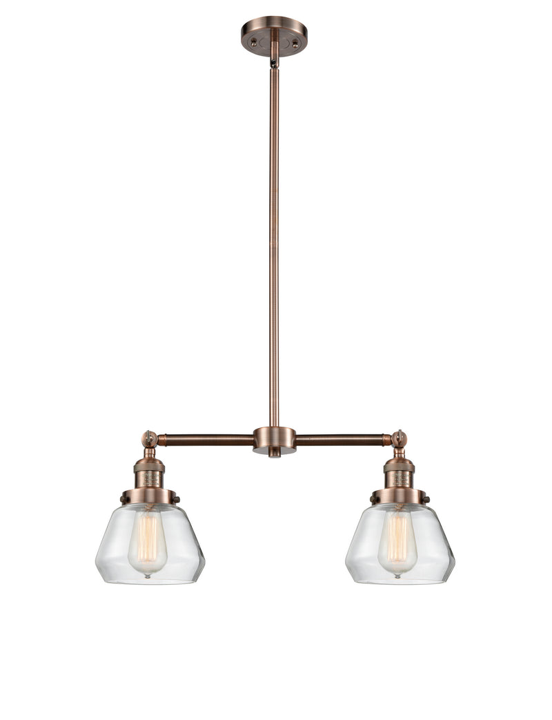 Innovations 209-AC-G172-LED LED Island Pendant, Antique Copper