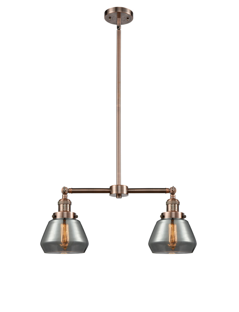 Innovations 209-AC-G173-LED LED Island Pendant, Antique Copper