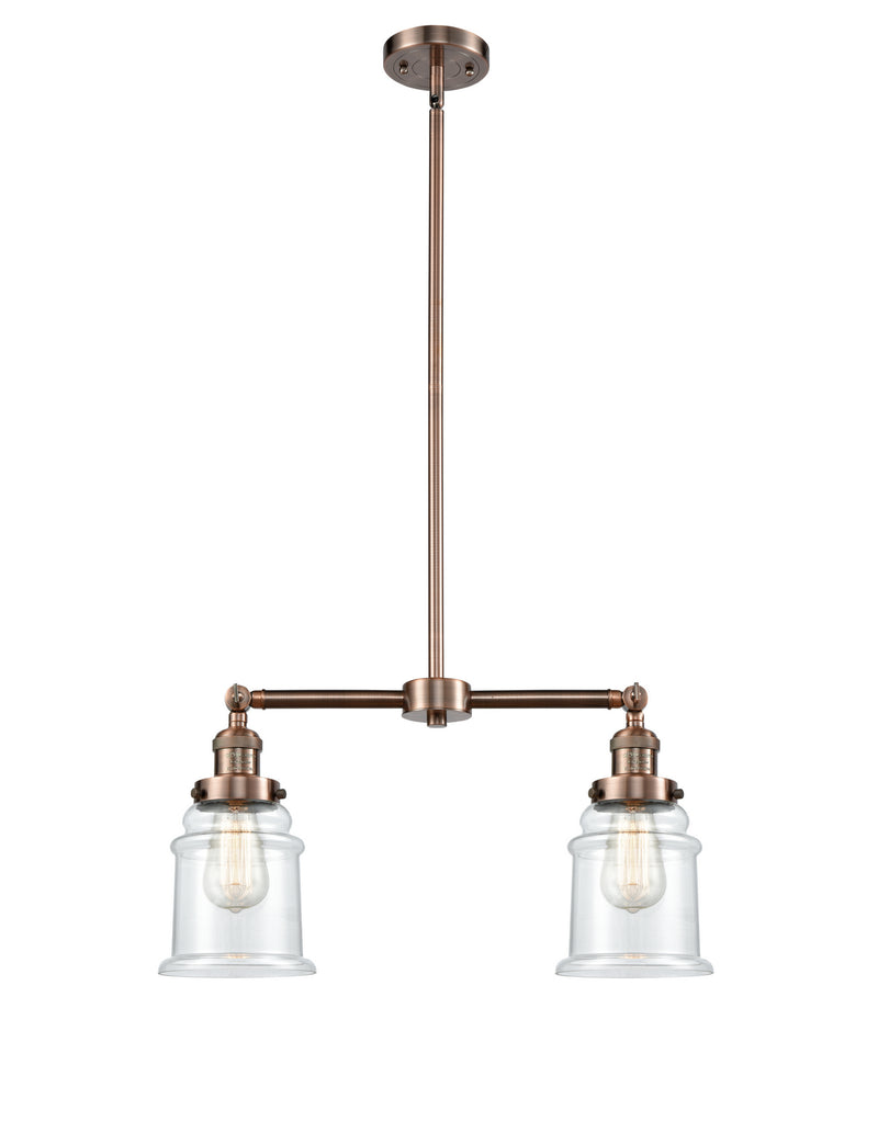 Innovations 209-AC-G182-LED LED Island Pendant, Antique Copper