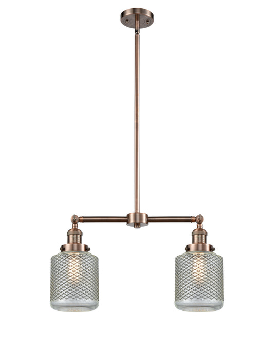 Innovations 209-AC-G262-LED LED Island Pendant, Antique Copper