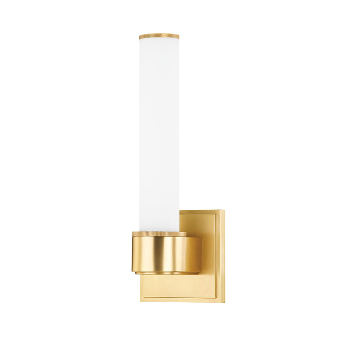 Hudson Valley 1261-AGB One Light Wall Sconce, Aged Brass