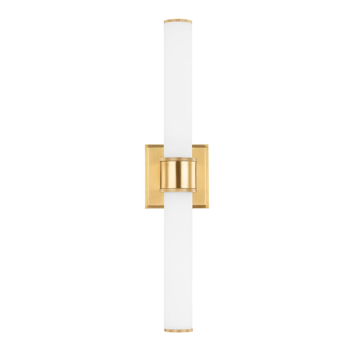 Hudson Valley 1262-AGB Two Light Wall Sconce, Aged Brass