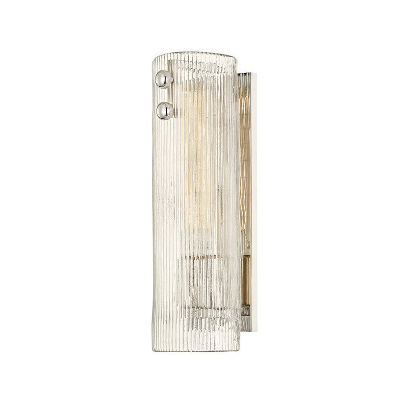 Hudson Valley 1414-PN One Light Wall Sconce, Polished Nickel