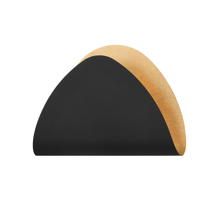 Hudson Valley 1760-GL/SBK LED Wall Sconce, Gold Leaf/Soft Black Combo