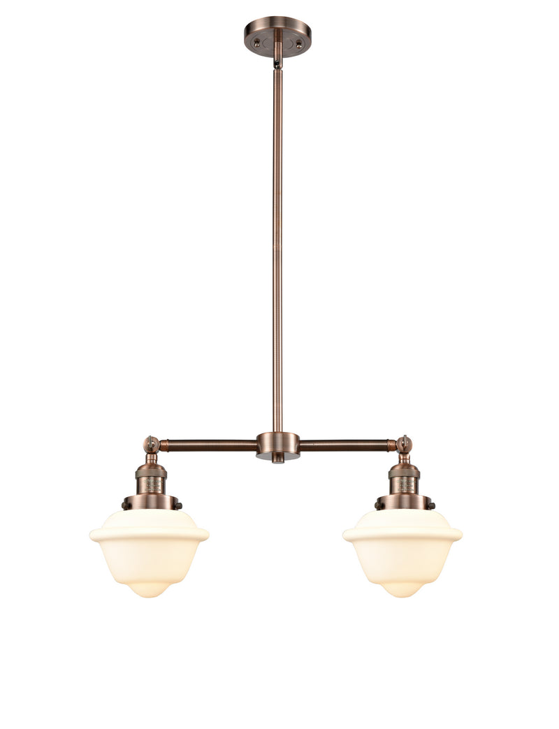 Innovations 209-AC-G531-LED LED Island Pendant, Antique Copper