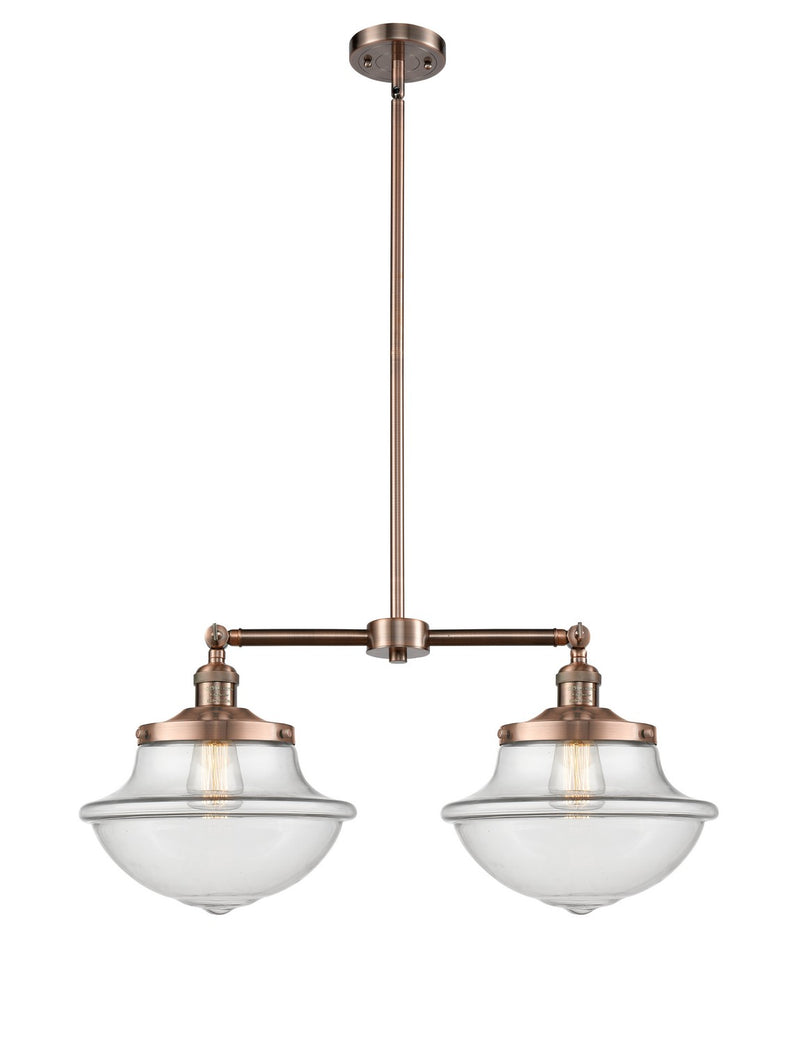 Innovations 209-AC-G542-LED LED Island Pendant, Antique Copper