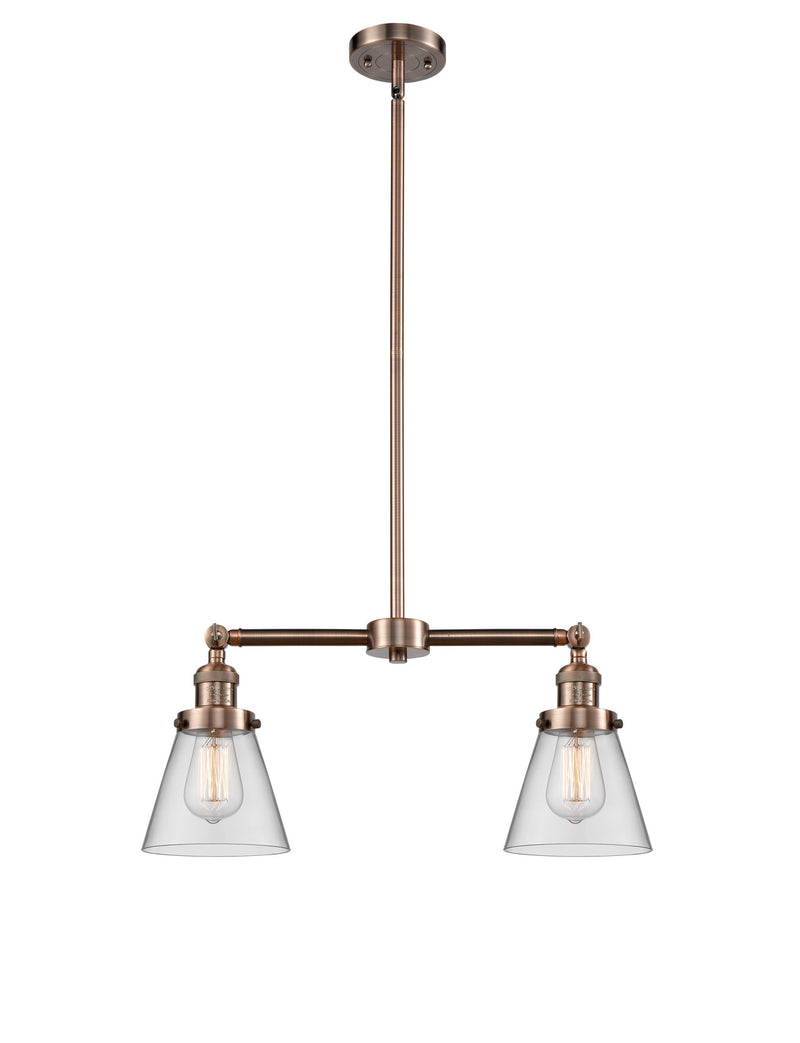 Innovations 209-AC-G62-LED LED Island Pendant, Antique Copper