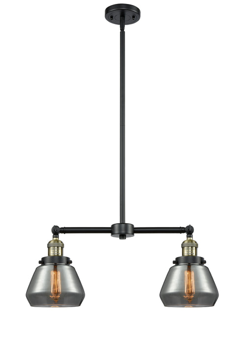 Innovations 209-BAB-G173 Two Light Island Pendant, Black Antique Brass