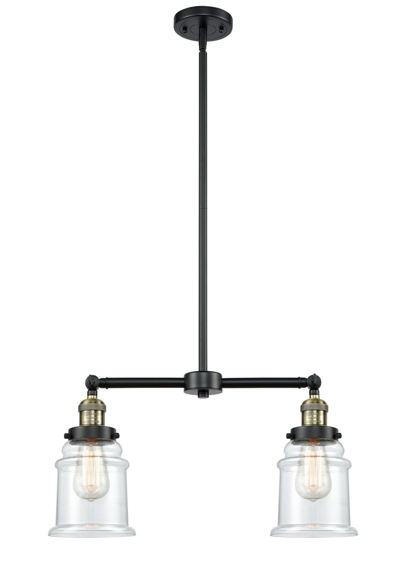 Innovations 209-BAB-G182 Two Light Island Pendant, Black Antique Brass