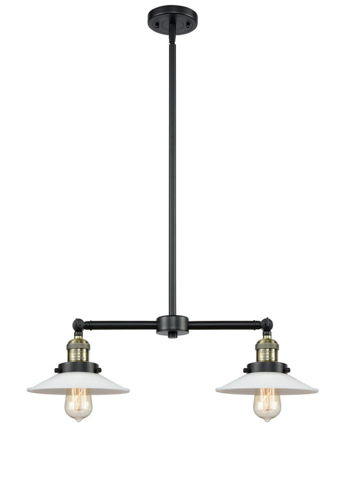 Innovations 209-BAB-G1-LED LED Island Pendant, Black Antique Brass