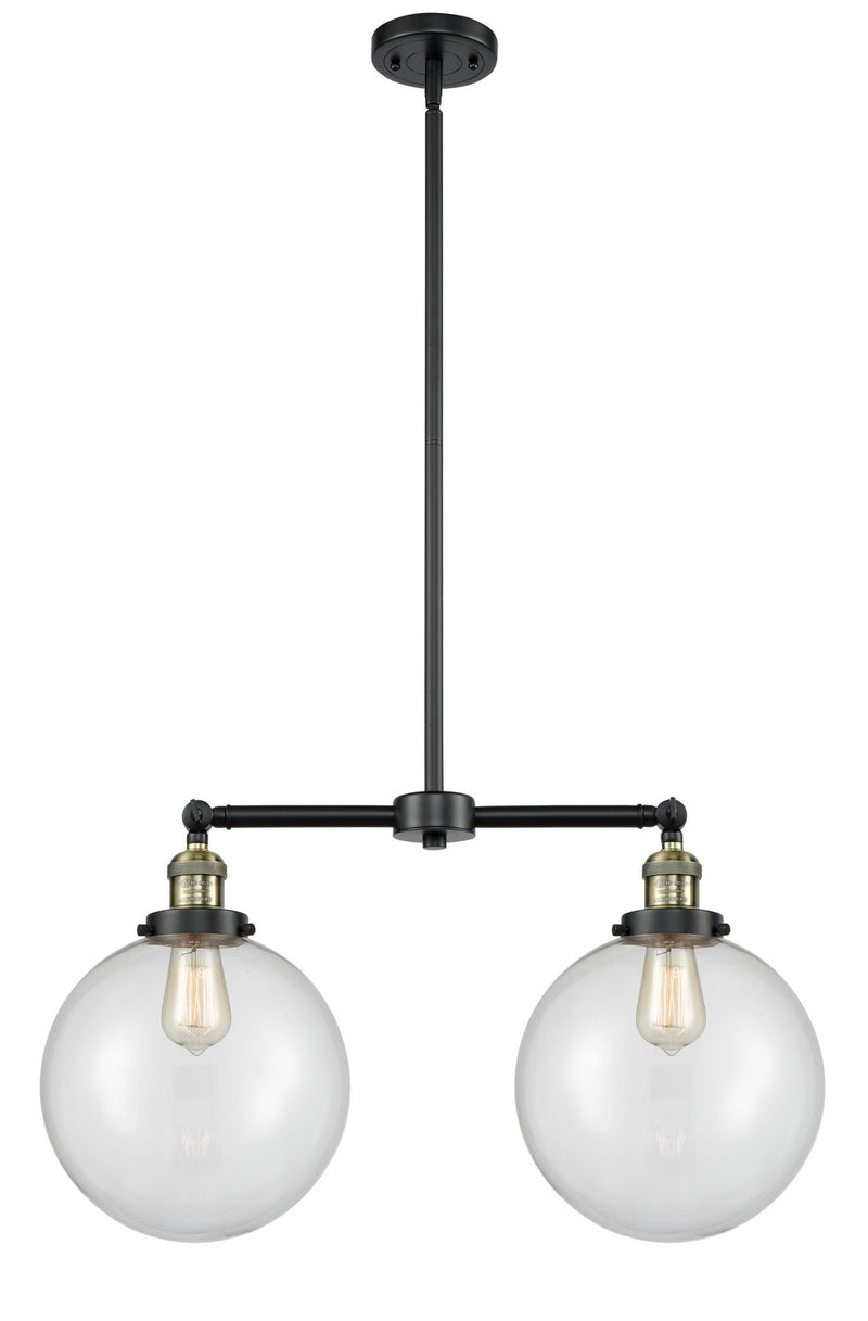 Innovations 209-BAB-G202-10-LED LED Island Pendant, Black Antique Brass