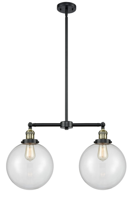 Innovations 209-BAB-G202-10-LED LED Island Pendant, Black Antique Brass