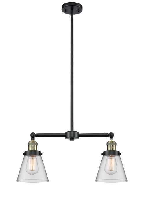 Innovations 209-BAB-G62 Two Light Island Pendant, Black Antique Brass