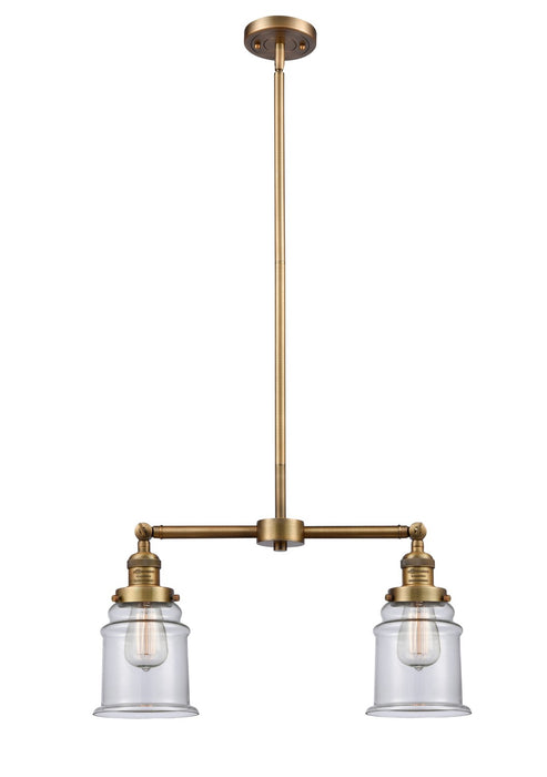 Innovations 209-BB-G182-LED LED Island Pendant, Brushed Brass
