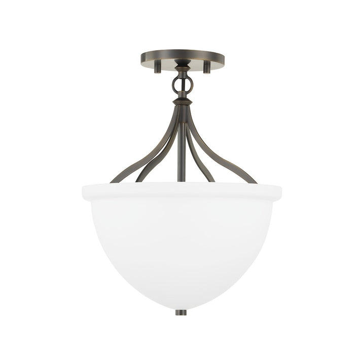 Hudson Valley 2811-DB One Light Semi Flush, Distressed Bronze