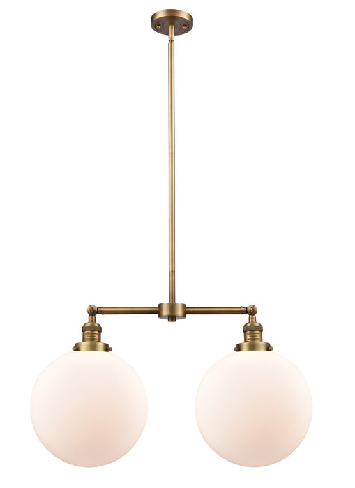 Innovations 209-BB-G201-12-LED LED Island Pendant, Brushed Brass