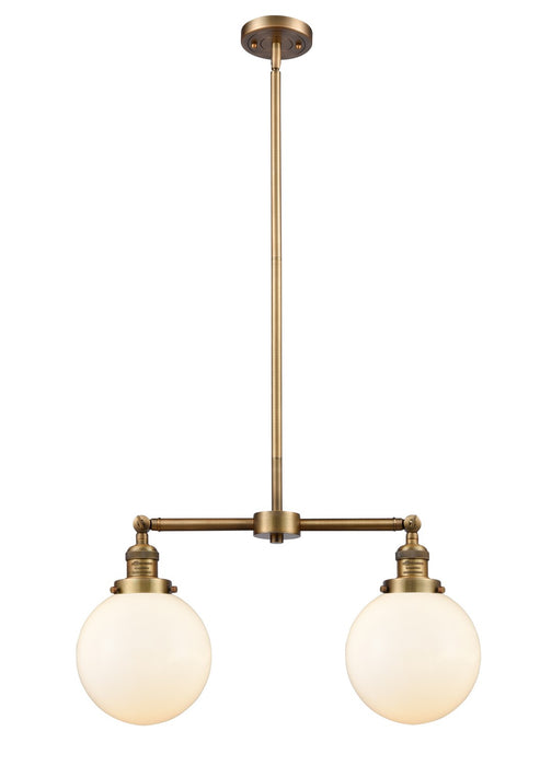 Innovations 209-BB-G201-8-LED LED Island Pendant, Brushed Brass