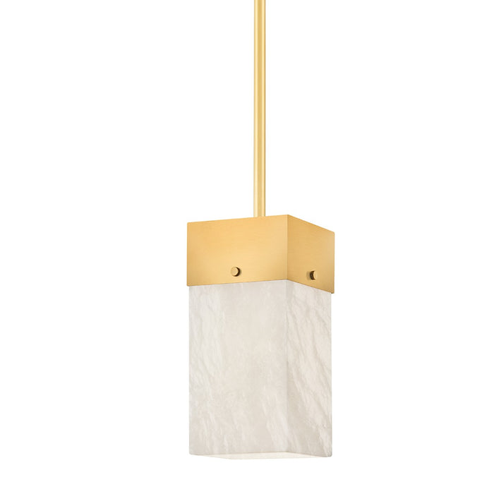 Hudson Valley 3806-AGB One Light Pendant, Aged Brass