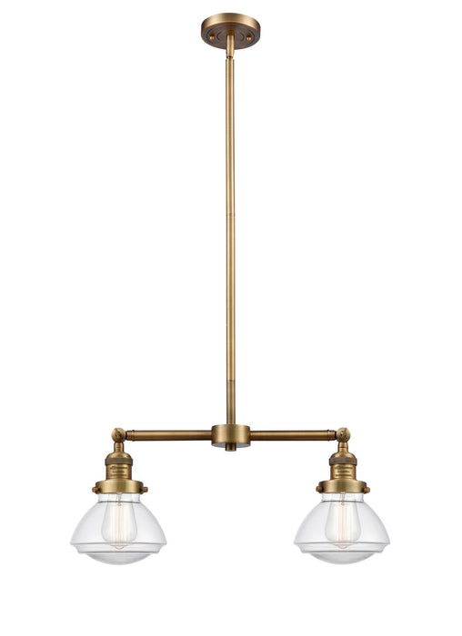 Innovations 209-BB-G322-LED LED Island Pendant, Brushed Brass
