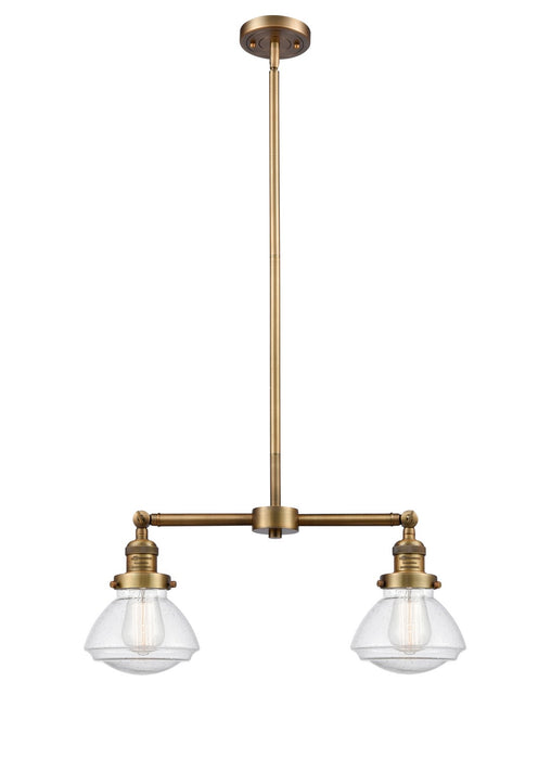 Innovations 209-BB-G324-LED LED Island Pendant, Brushed Brass