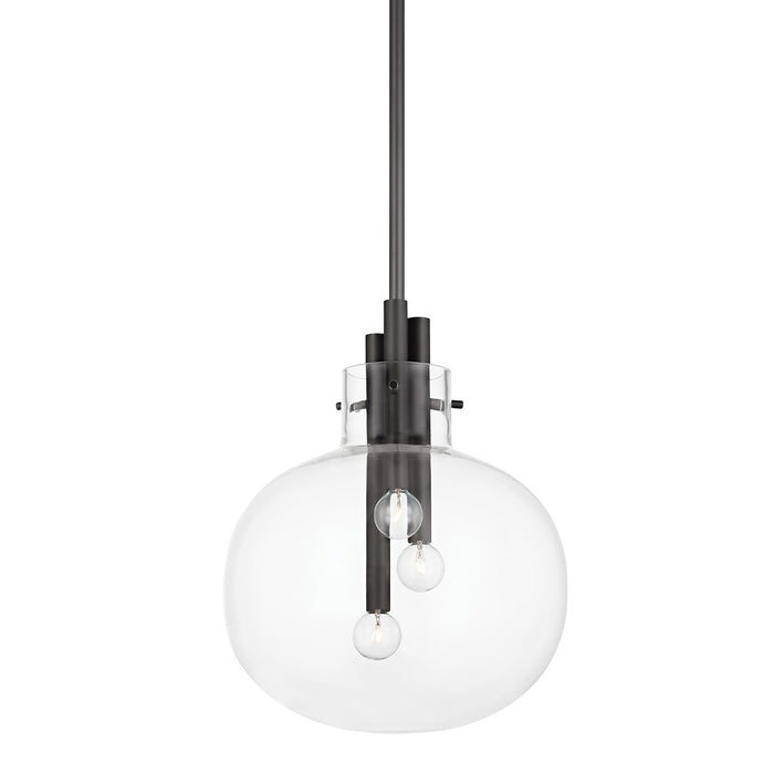 Hudson Valley 3914-BBR Three Light Pendant, Black Brass