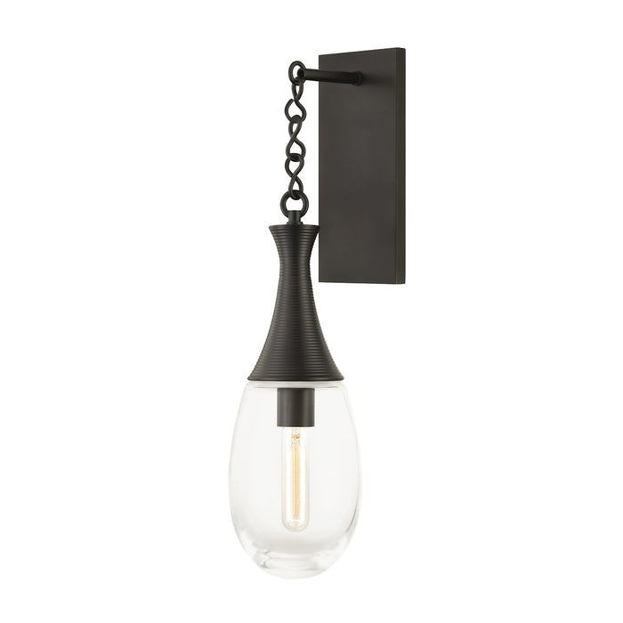 Hudson Valley 3931-BBR One Light Wall Sconce, Black Brass