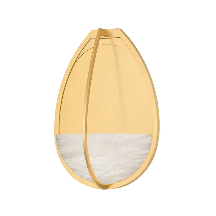 Hudson Valley 4309-AGB LED Wall Sconce, Aged Brass