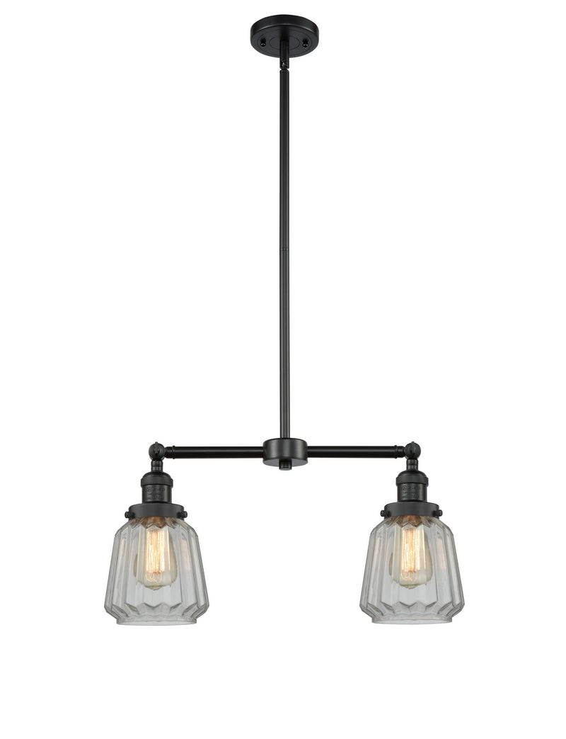 Innovations 209-BK-G142-LED LED Island Pendant, Matte Black