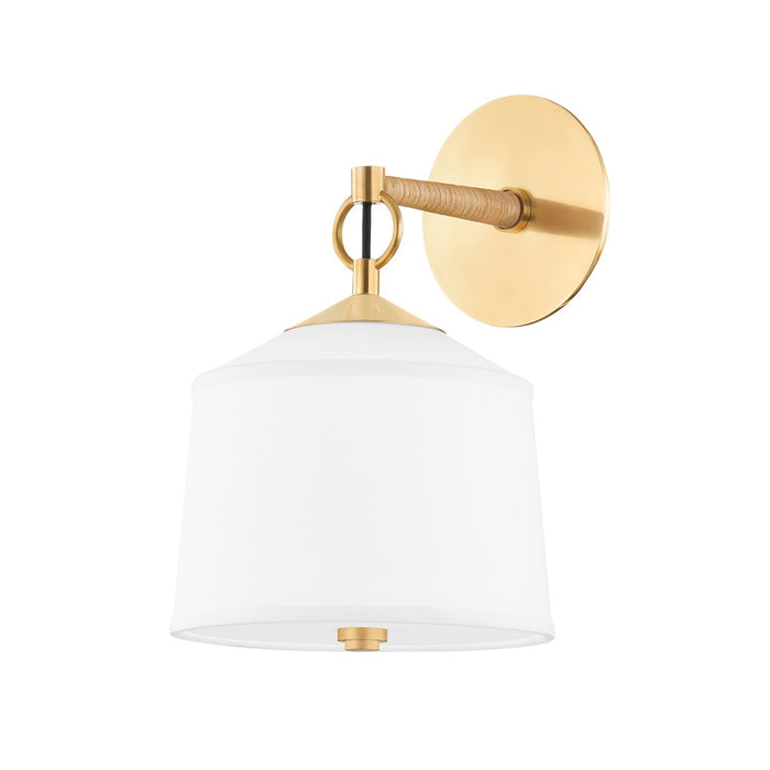 Hudson Valley 5200-AGB One Light Wall Sconce, Aged Brass