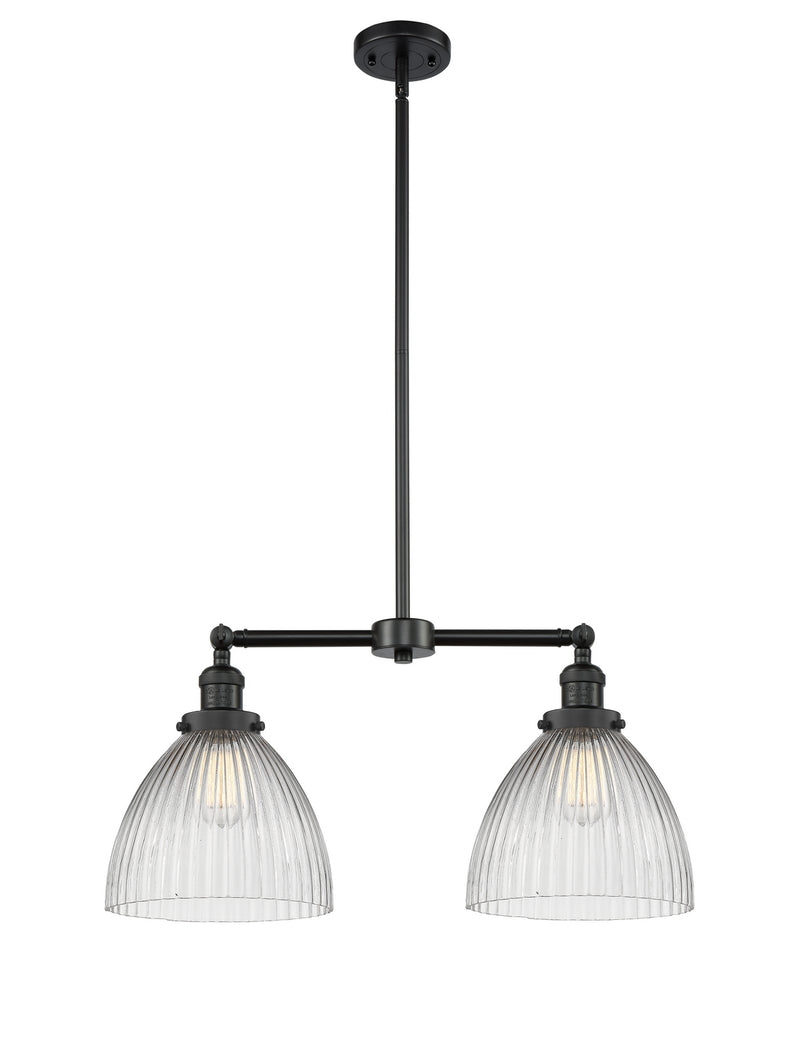 Innovations 209-BK-G222-LED LED Island Pendant, Matte Black