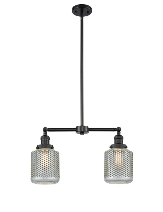 Innovations 209-BK-G262 Two Light Island Pendant, Matte Black