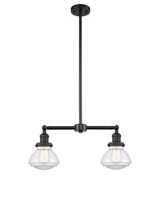Innovations 209-BK-G322-LED LED Island Pendant, Matte Black