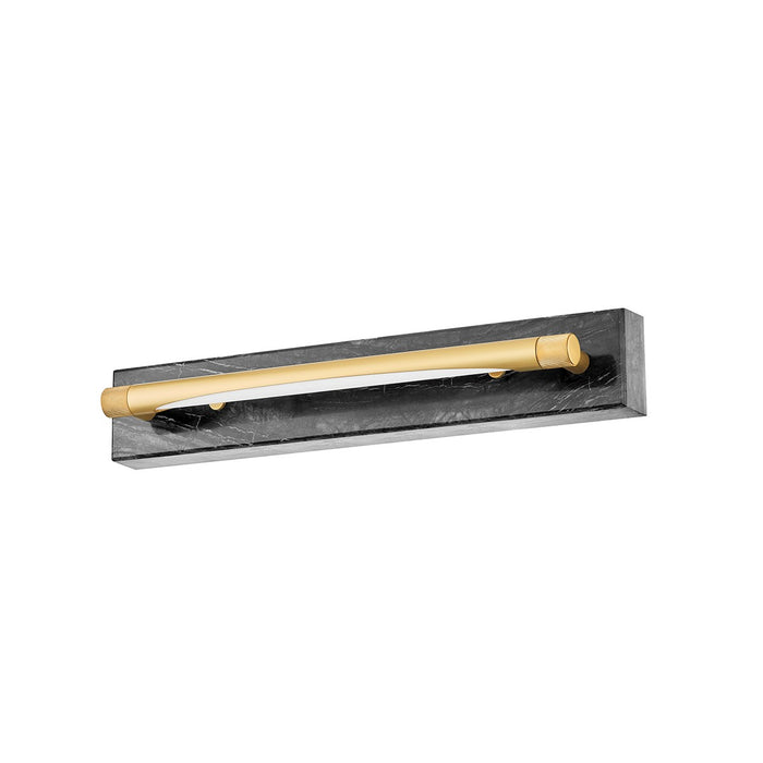 Hudson Valley 6818-AGB LED Wall Sconce, Aged Brass