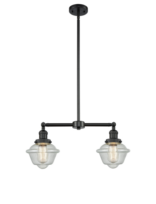 Innovations 209-BK-G534 Two Light Island Pendant, Matte Black