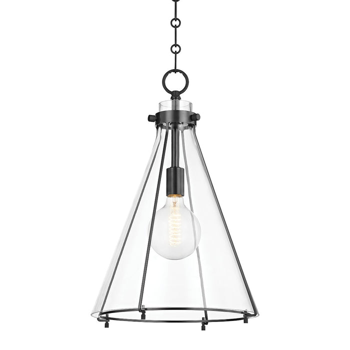 Hudson Valley 7304-OB One Light Pendant, Old Bronze
