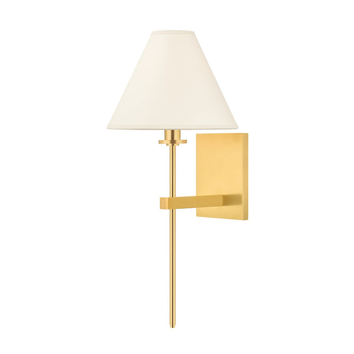 Hudson Valley 8861-AGB One Light Wall Sconce, Aged Brass