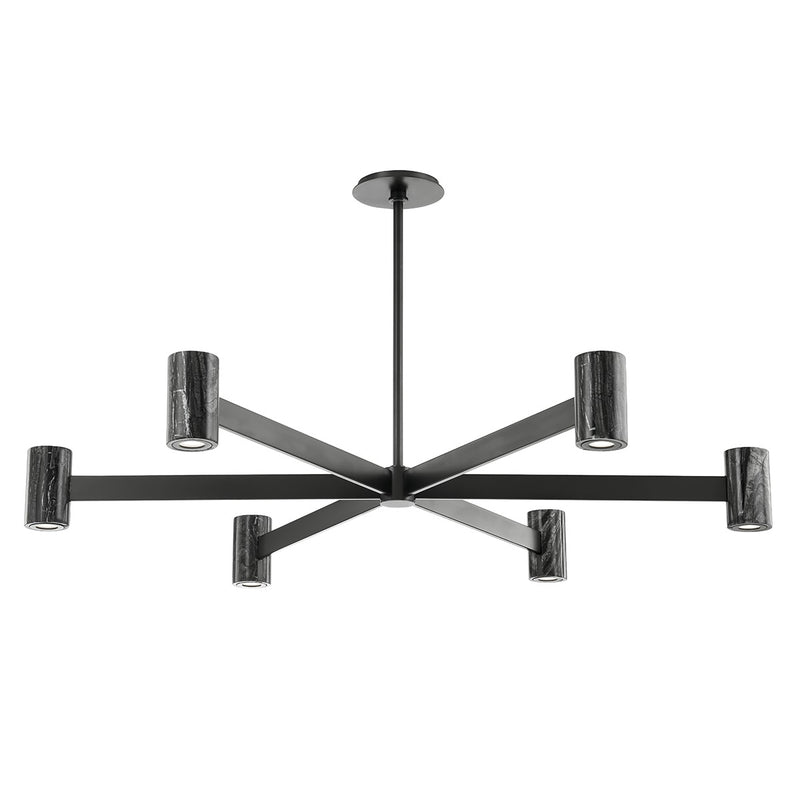 Hudson Valley 9145-BBR LED Chandelier, Black Brass