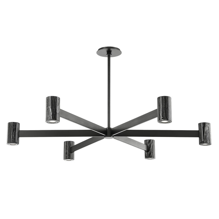 Hudson Valley 9145-BBR LED Chandelier, Black Brass
