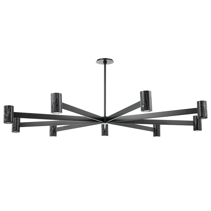 Hudson Valley 9164-BBR LED Chandelier, Black Brass