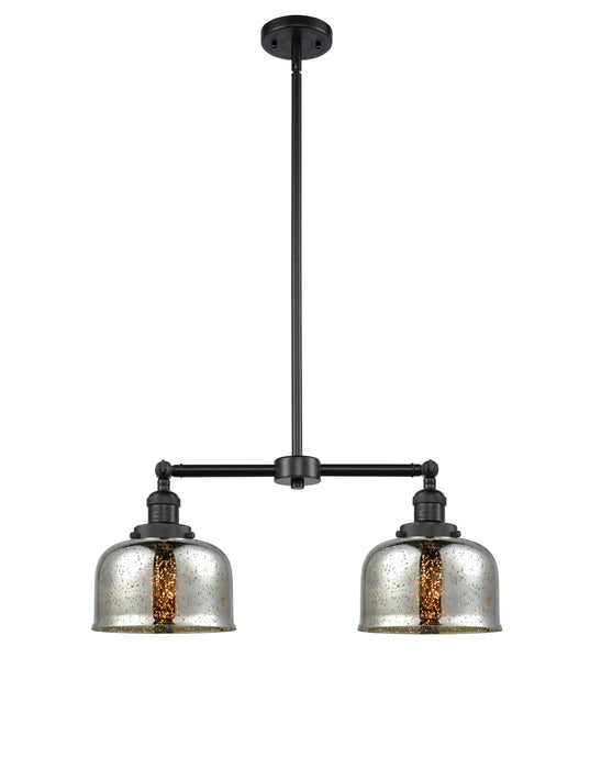 Innovations 209-BK-G78 Two Light Island Pendant, Matte Black
