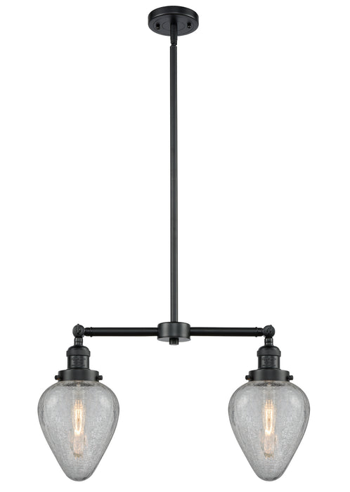 Innovations 209-OB-G165 Two Light Island Pendant, Oil Rubbed Bronze
