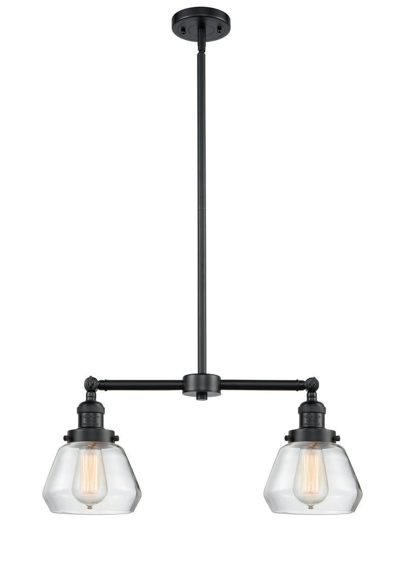 Innovations 209-OB-G172 Two Light Island Pendant, Oil Rubbed Bronze